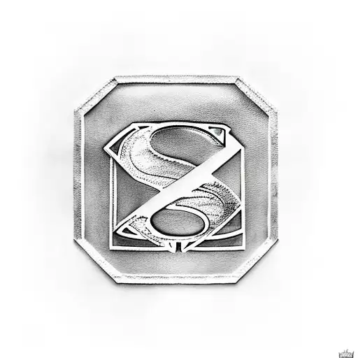 Superman Symbol With The Sides Able To Put Names