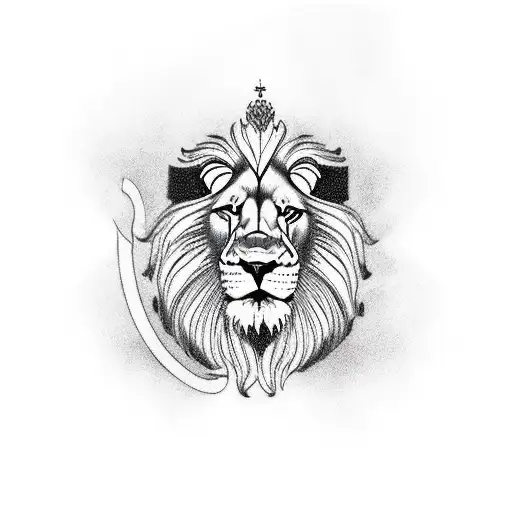 Lion With Dutch Flag And The Words Van Der Leow