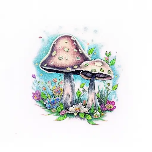 Mushroom Forest Flower Fairy