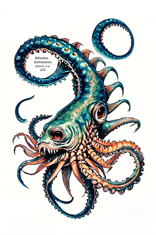 Kraken And Angler Fish