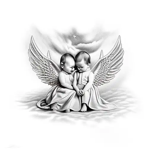 Baby Brother And Sister Angels