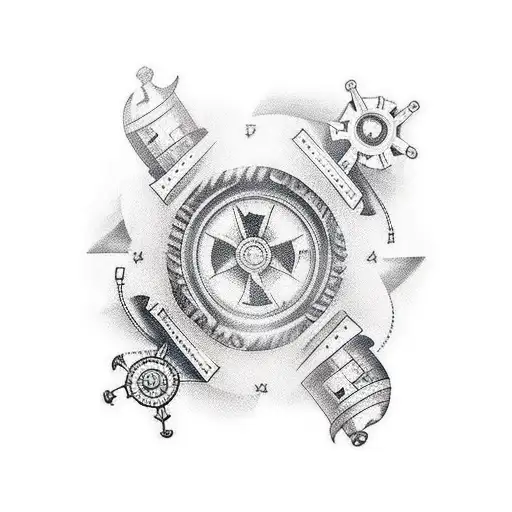 Nautical Sleeve With Hidden Bookish Images