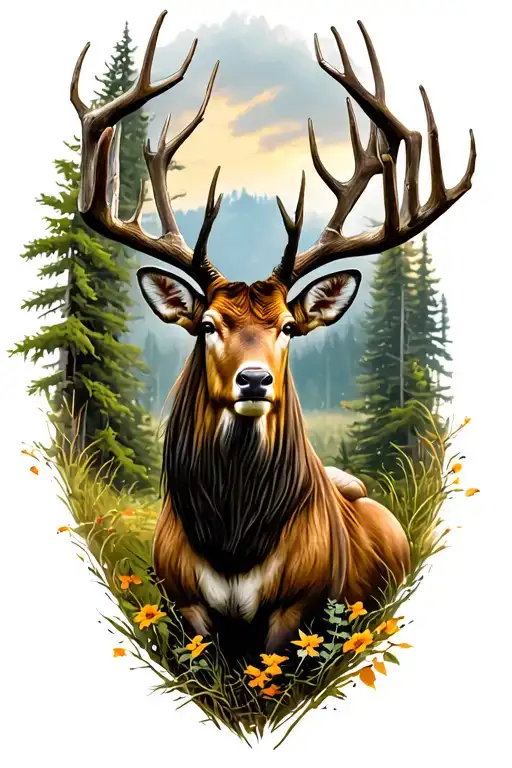 Hunting And Wildlife Scene