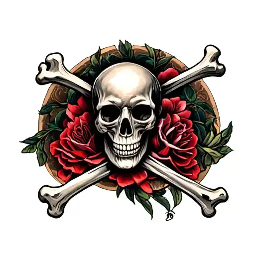 Calvaria Skull Crossbones