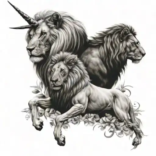 Unicorn And Lion Lovers