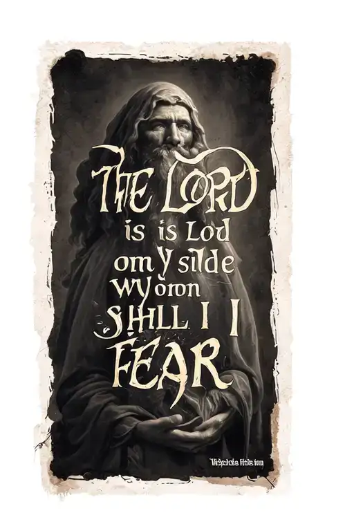 The Lord Is On My Side Whom Shall I Fear Bible Quote