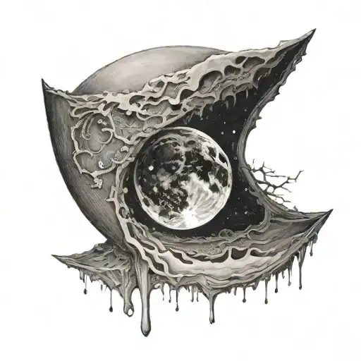 Tatoo Of Half Moon For Couple