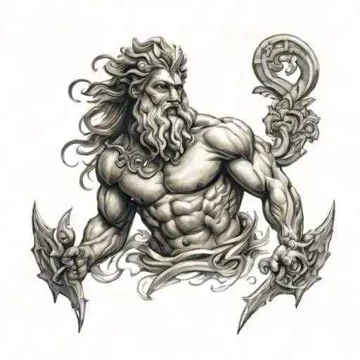 Greek Mythology Tattoo Design Combining Strength Inspired