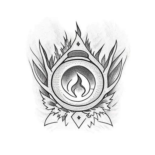 Forest With A Campfire