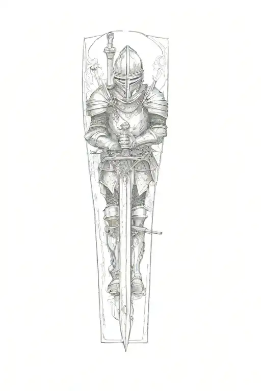 A Knight With A Sword On His Thigh