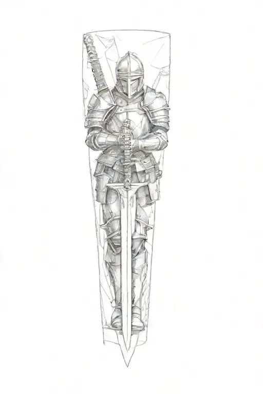 A Knight With A Sword On His Thigh