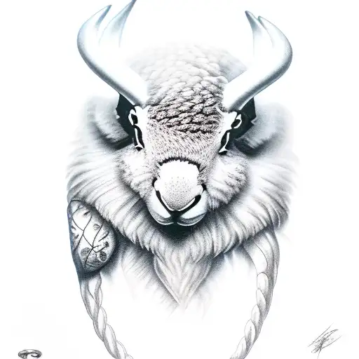 Buffalo Eagle And Jackrabbit