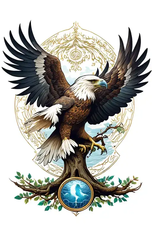 Polish Eagle With Tree Of Life