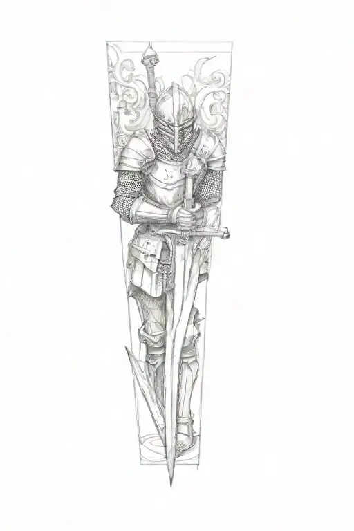 A Knight With A Sword On His Thigh