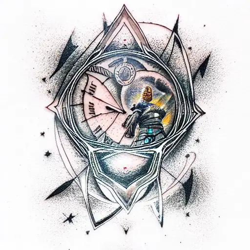 Wanderer-warrior In Space And Time