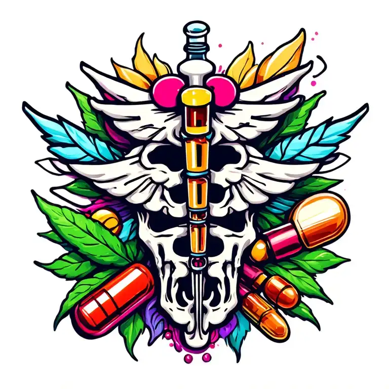 Medicine And Drugs Incorporated Symbolizing
