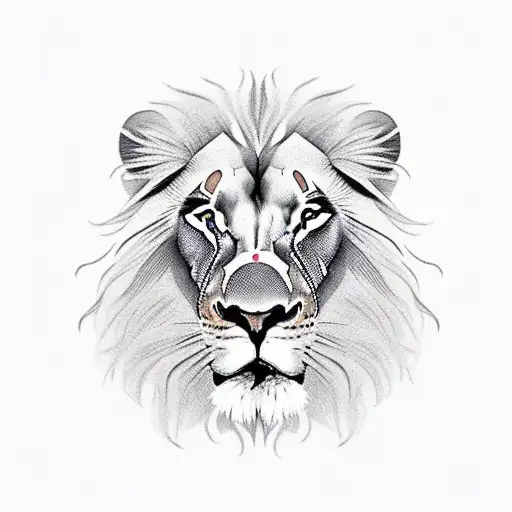 Lion With Brown Eyes