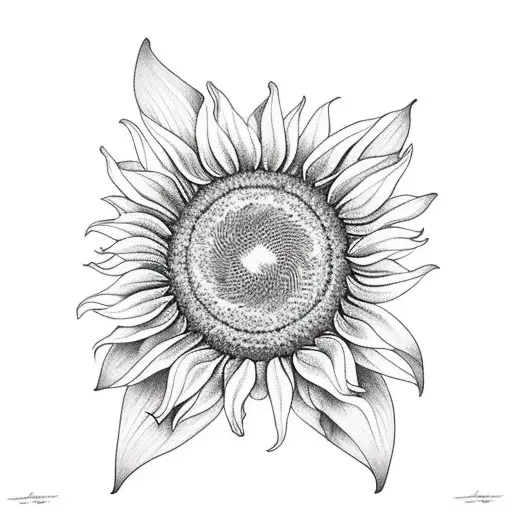 Sunflower Inside Dark Room