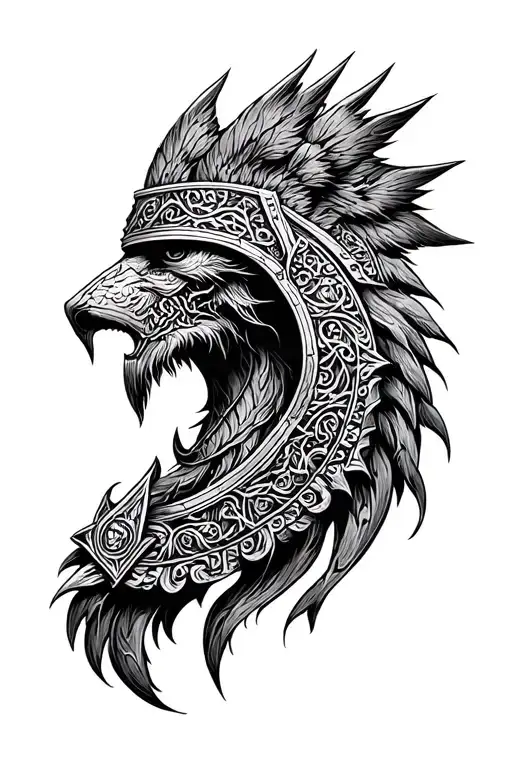 9 Realms Symbool With Norse