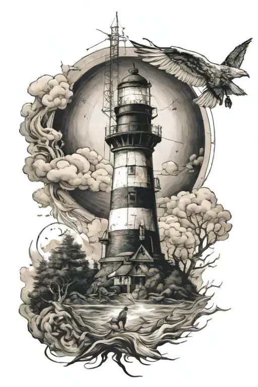Linkin Wolf Lighthouse Coordinates Written Underneath