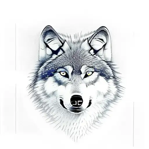 Wolf Family Black And Grey Red