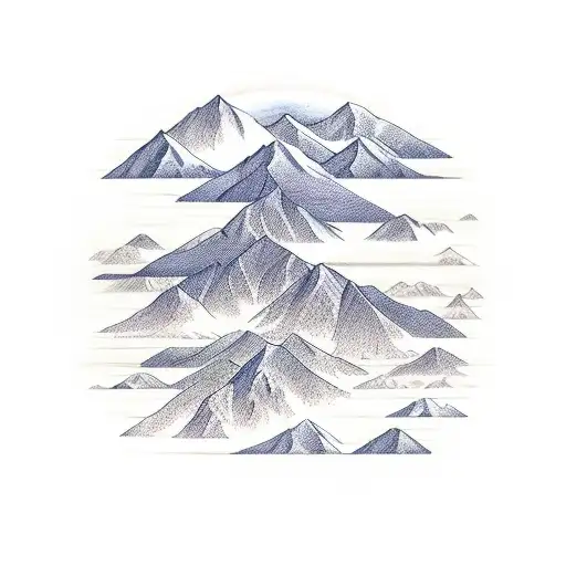 Constallation Ocean Mountains Trees North Arrow