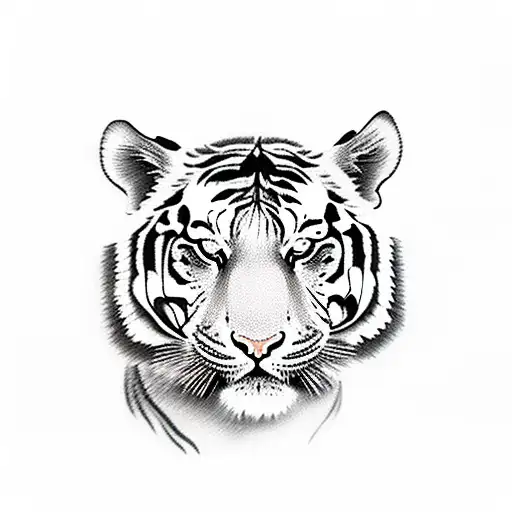 Agreesive Tiger Face
