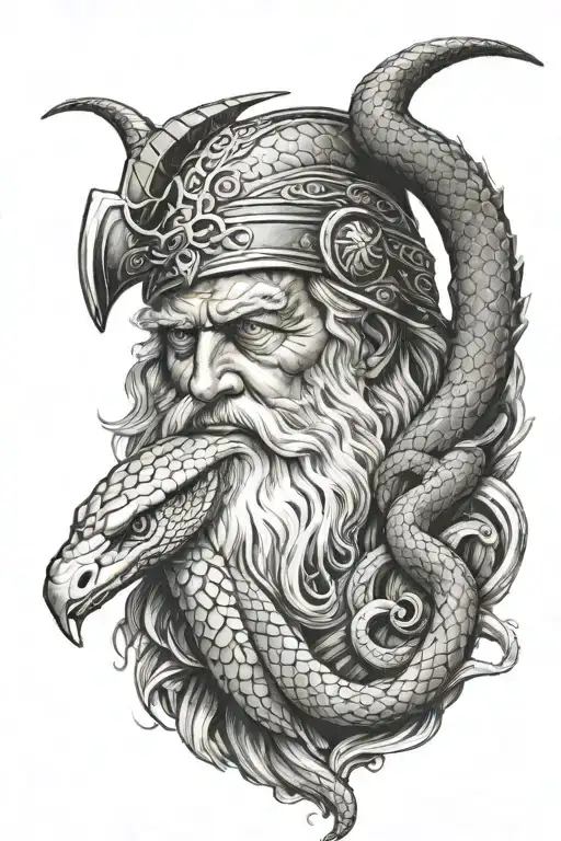 Odin And Snake