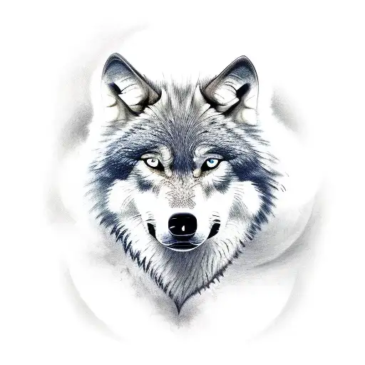 Wolf Black And Grey Red