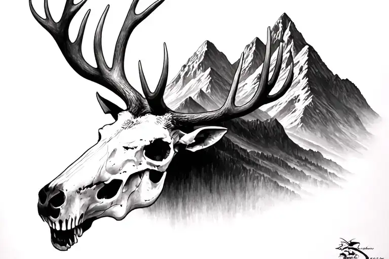 Elk Skull Mountain Black