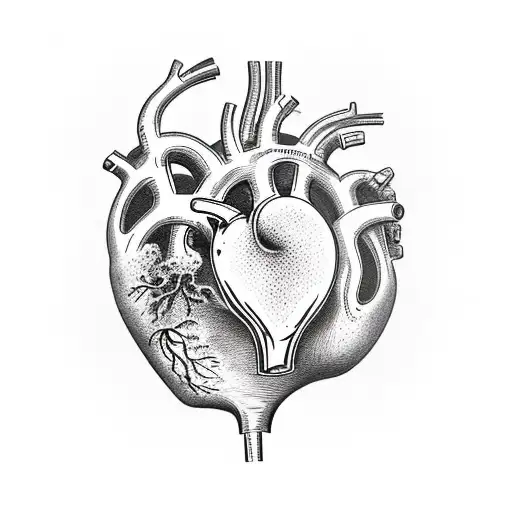 A Human Heart With An Acacia Tree