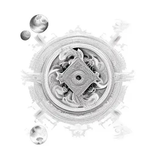 Yin And Yang In Hourglass