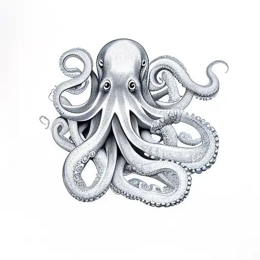 Octopus Feminine Thin Flowers