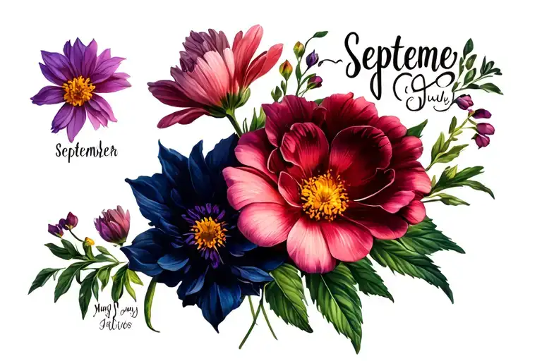 Birth Flowers May July September