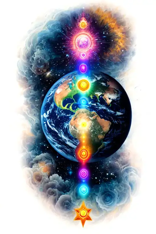 Chakra And Planet Earth