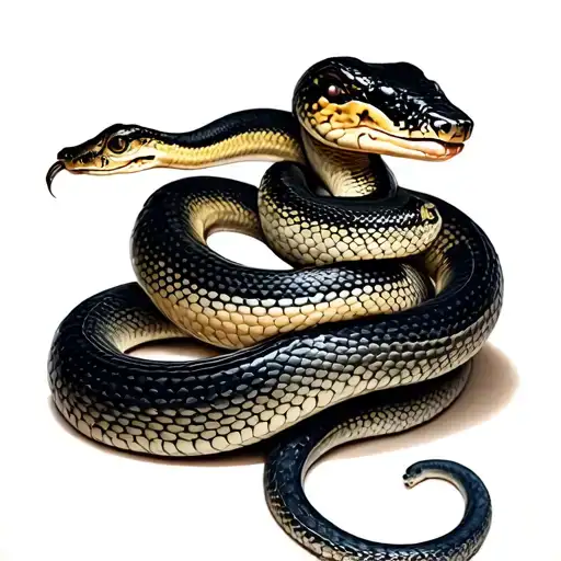 Mama Snake And Baby Snake