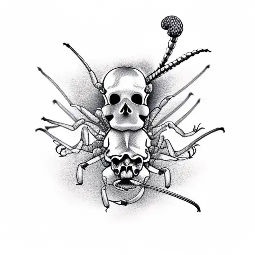Fire Ant And Skull