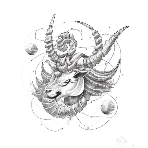 A Capricorn Constellation Formed By Sneaker Laces