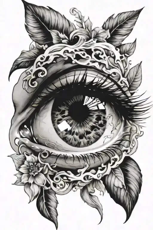 Female Eye Surrounded