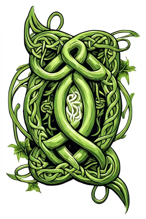 Celtic Fathers Knot Made Of Vines
