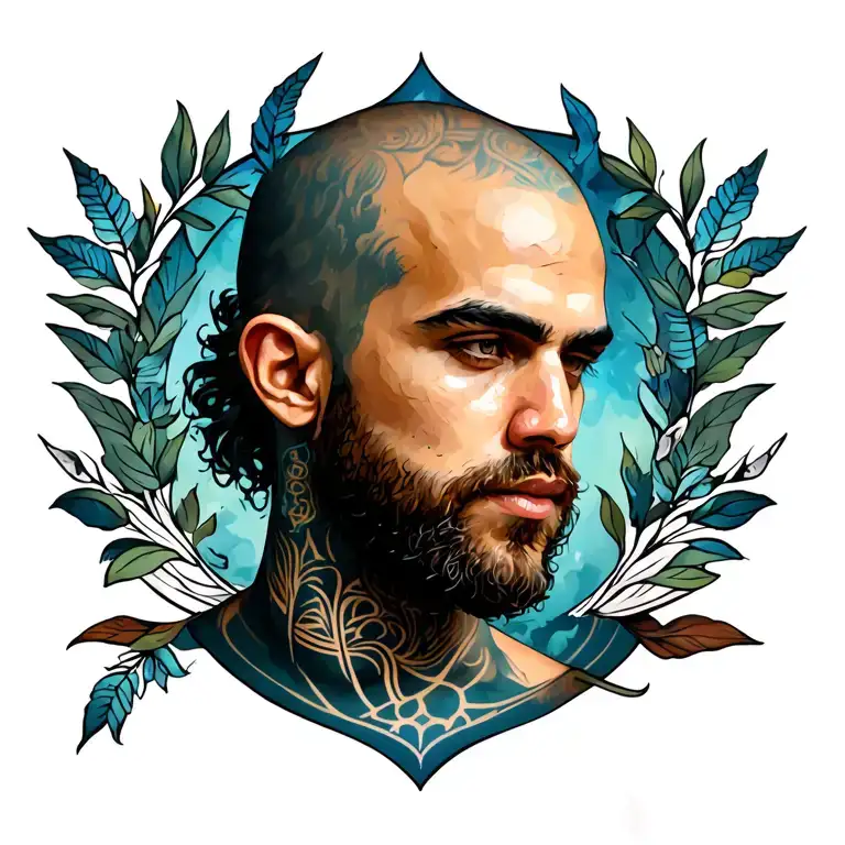 Saviano Scandinavian Tattoo On A Shoulder Blade