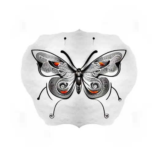 Butterfly With Bull Skull Body