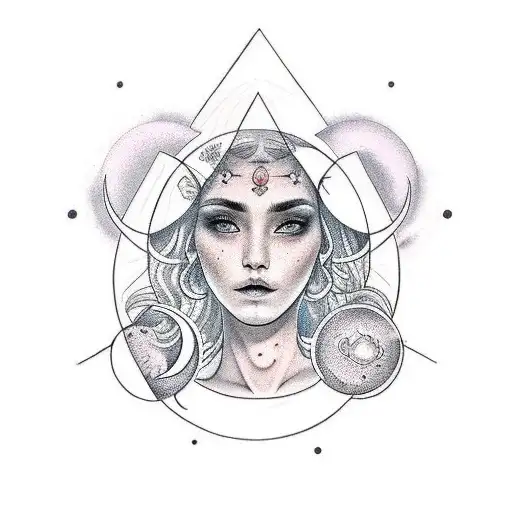 Cancer Astrology Girl With A Moon