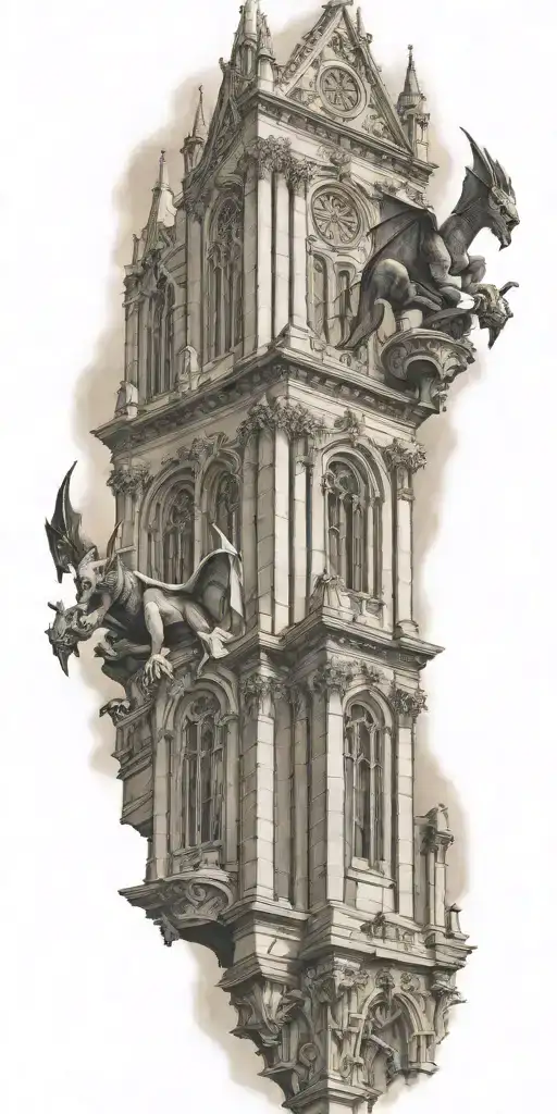 Cathedral With Gargoyles