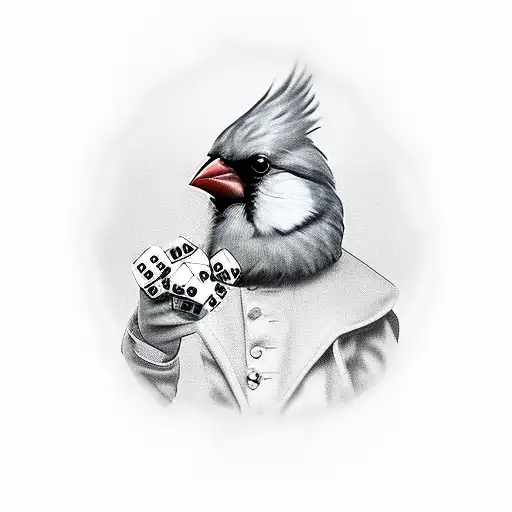 Cardinal With Dice