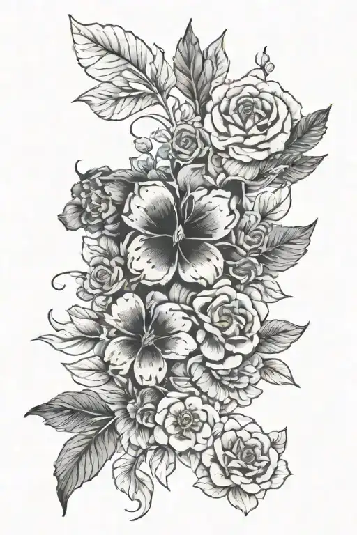 Dark Floral Dead Animal