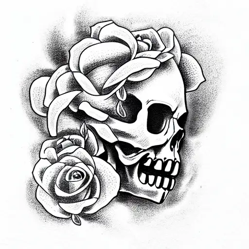 Skull And Roses And Clever