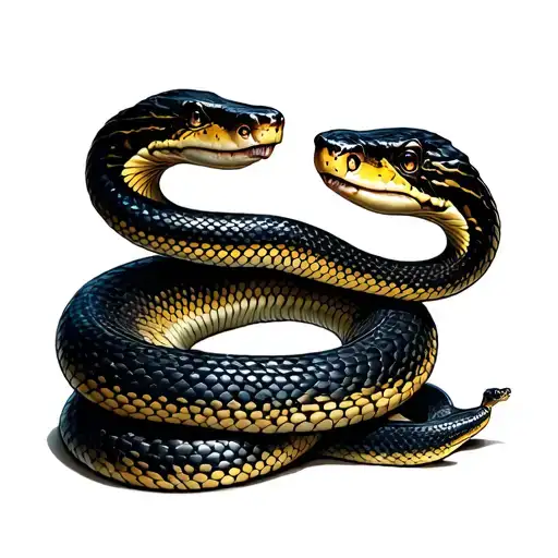 Mama Snake And Baby Snake Racing