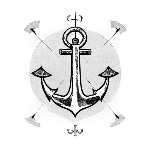 Anchor With A Ship
