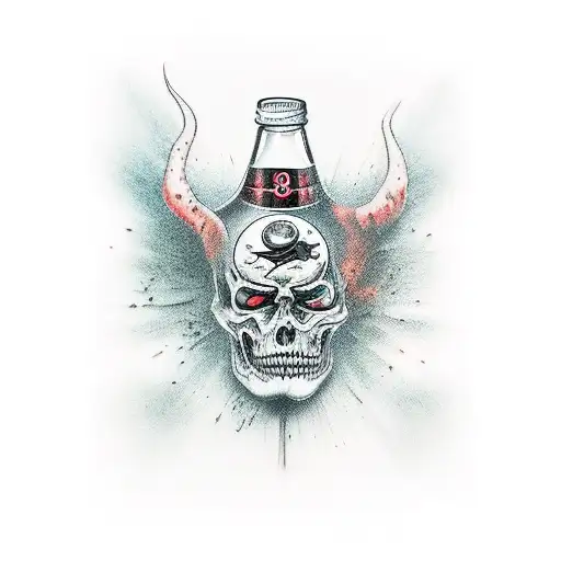 Bottle Shape Like Mid Evil Style With Crazy Stuff In It